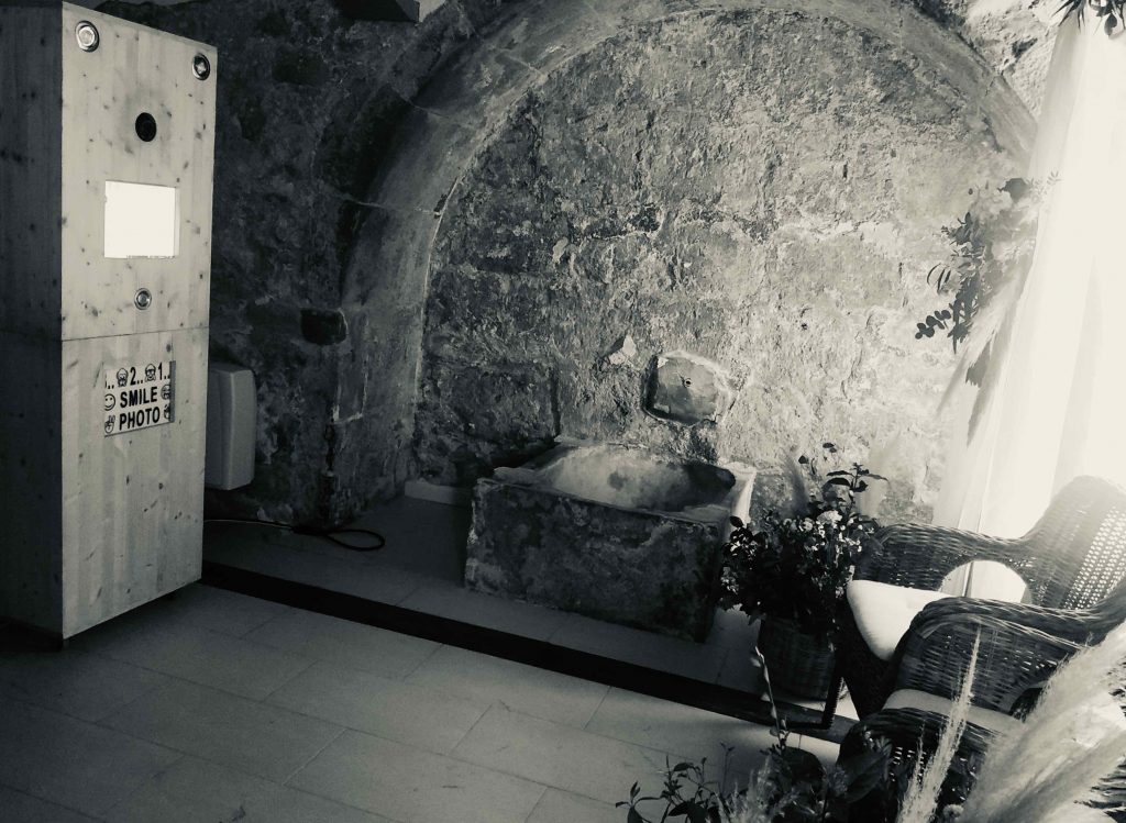 Fotomatón de Enamórate Films en una boda